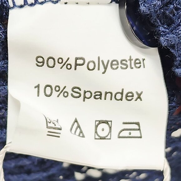 Mens Navy Blue Mesh Button-Up Shirt By URRU Size L Short Sleeve Lightweight - Picture 10 of 10